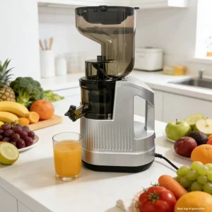 Vertical Home Use Plug-In Juicer with Food-grade Material 80 Rpm Large-caliber