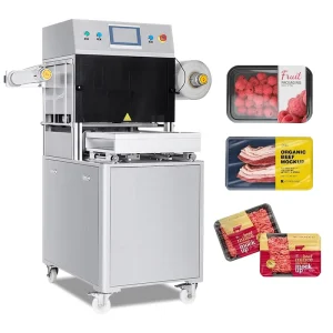 Vertical Modified Atmosphere Packaging Machine Semi Automatic Food Vacuum Sealer for Pouch and Foil Packaging
