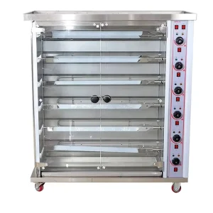 Vertical Restaurant 3 6 9 Layers Brazilian Stainless Steel Chicken Rotisserie Machine Electric Gas Oven Roaster Energy