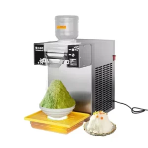 Vinica Commercial Snow Ice Maker Automatic Snowflake Ice Shaver Machine for Restaurants & Food Factories