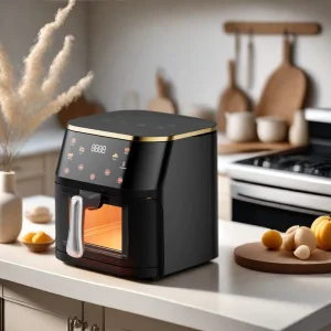 Visible 8L Liter 1800W Healthy Digital Air Fryer the Power 360 Digital Manual Air Fryer Oven