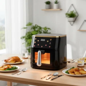 Visual Air Fryer Digital Touch Screen Oil Free Electric Air Fryer Healthy Cooker Oven for Business