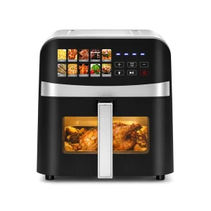Visual Air Fryer With Window 8L XXL Family Size Heating Elements Digital Touchscreen Air Fryer Oven With Timer