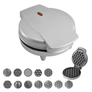 WM 0009 Electric Waffle Maker Snack Maker with 13 Detachable Plates