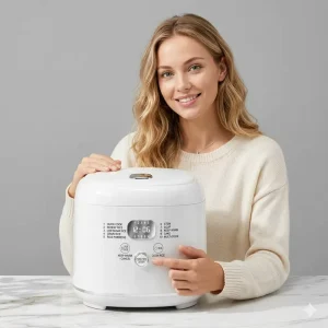 WT D04 2.8L 400W Automatic Rice Cooker with Low Sugar Rice Function and Touch Control for Home Use