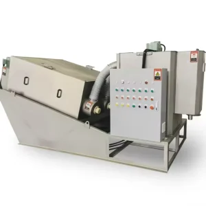 WWTP Multi Disk Screw Press Dehydrator DAF Scum Dewatering Machinery Sludge Rotating Disc Filter