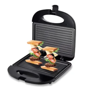 Waffle Maker Dual Sided Heating Breakfast Machine Multi Functional Grilled Steak with Interchangeable Plates for Sandwiches