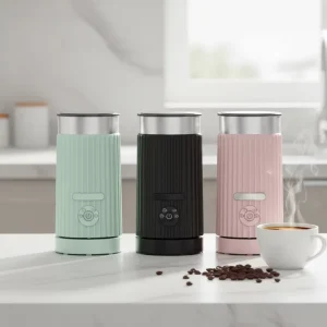 Waterproof Electric Milk Frother Steamer Automatic Heating Stirring 500W 4 in 1 Function Household Use