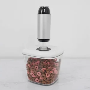 Waterproof Hand Held Portable USB Rechargeable Vacuum Pump Mini Food Sealer Extra Silicone Nozzle Household Dry Food Storage
