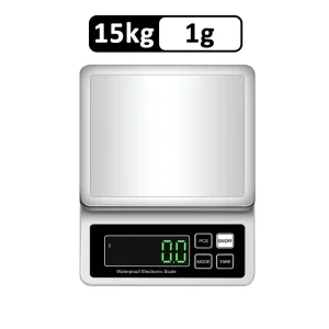 Waterproof Kitchen Scale High Precision Mini Electronic Gram Scale Dust Proof Household Baking Food Weight Scale