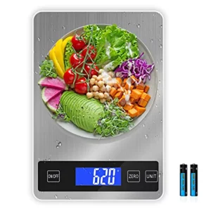 Waterproof Stainless Steel Portable Kitchen Scale Digital Weight Balance Digital Electronic Food Weighing Scale