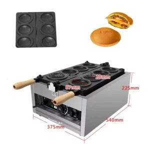 WeWork Commercial UFO Burger Maker Electric Ice Cream Hamburger Waffle Machine 4pcs Panini Press Sandwich Taiyaki Machine