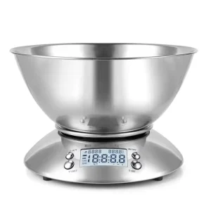 Weighing Scale High Quality Fruit High Digital Cook Taring LCD Timer Food Weighing Kitchen Scale with Bowl