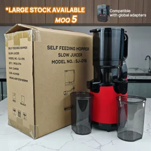 Whole Fruit & Veg 5.12” Wide Chute Juicer 250W High Juice Yield Easy Clean Household OEM ODM Custom Logo