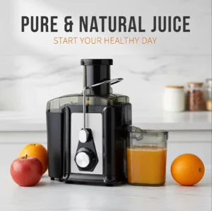 Wide-Caliber Multi-Speed Pulp-Separating Stainless Steel Juicer for Home Juicing Blending
