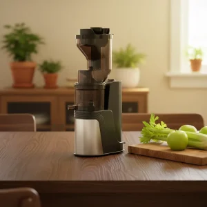 Wide Chute Slow Juicer Whole Fruit Masticating Juicer Machine Powerful Cold Press Extractor for Home Use