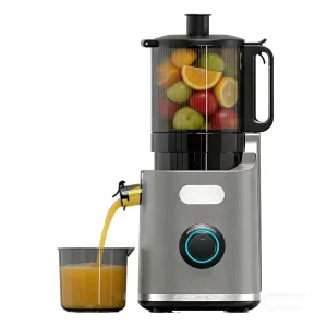 Wide Feed Chute High Yield Cold Press Juicer Extractor 300W Nutrient Rich Slow Juicer Machine for Home Use