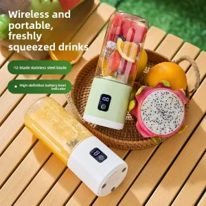 Wireless Automatic Stainless Steel 500ml Portable Electric Juice Blender USB Mixer Machine Citrus Juicer Cup Household
