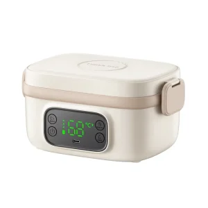 Wireless Heated Chargeable Insulated Lunch Box Large Capacity No Water Filling Required 4.55L Universal Electric