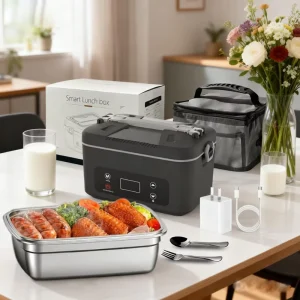 Wireless Heating USB Type C Charging Rechargeable Insulated Self Heating Outdoor Portable Plug Free Electric Lunch Box
