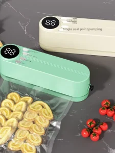 Wireless Plastic Household Sealer Mini Fully Automatic Vacuum Sealer Compact Air Removal Food Bag Heat Sealer