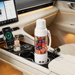 Wireless Portable Blender 6 leaf Blade USB Rechargeable Safety Juice Blender Outdoor Fruit Juicer
