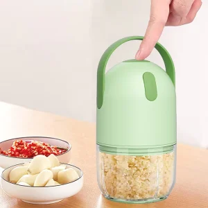 Wireless USB Rechargeable Electric Baby Mini Food Garlic Processor Mixer Stainless Steel Blade LFGB Certified ABS+PS Plastic