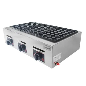 XEOLEO Commercial Desktop 3 plate Takoyaki Machine Street Food Professional Gas Octopus Balls Takoyaki Grill Machine Non Stick