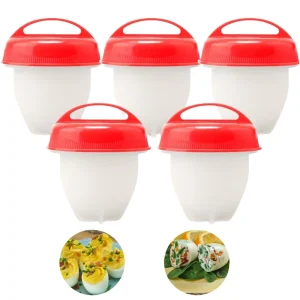 XL Silicone Non stick Egg Boiler Maker No Shell Egg Cooker Cups Poachers Cookware Set