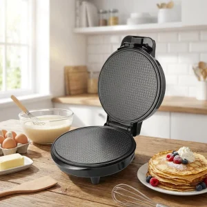 YC 22 Electric Waffle Cone Maker 1000W Non stick Crepe Pancake Griddle Double sided Heating Household Breakfast Machine