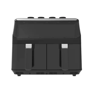 YYZG 800 Modern 2200W Dual Pot Electric Air Fryer Temperature Control Plastic Square Shape Household Hotel Use 1 Year Warranty