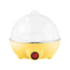 Yellow Electric Automatic Plastic Portable Convenient Egg Boiler Noise-Free Kitchen Egg Tools