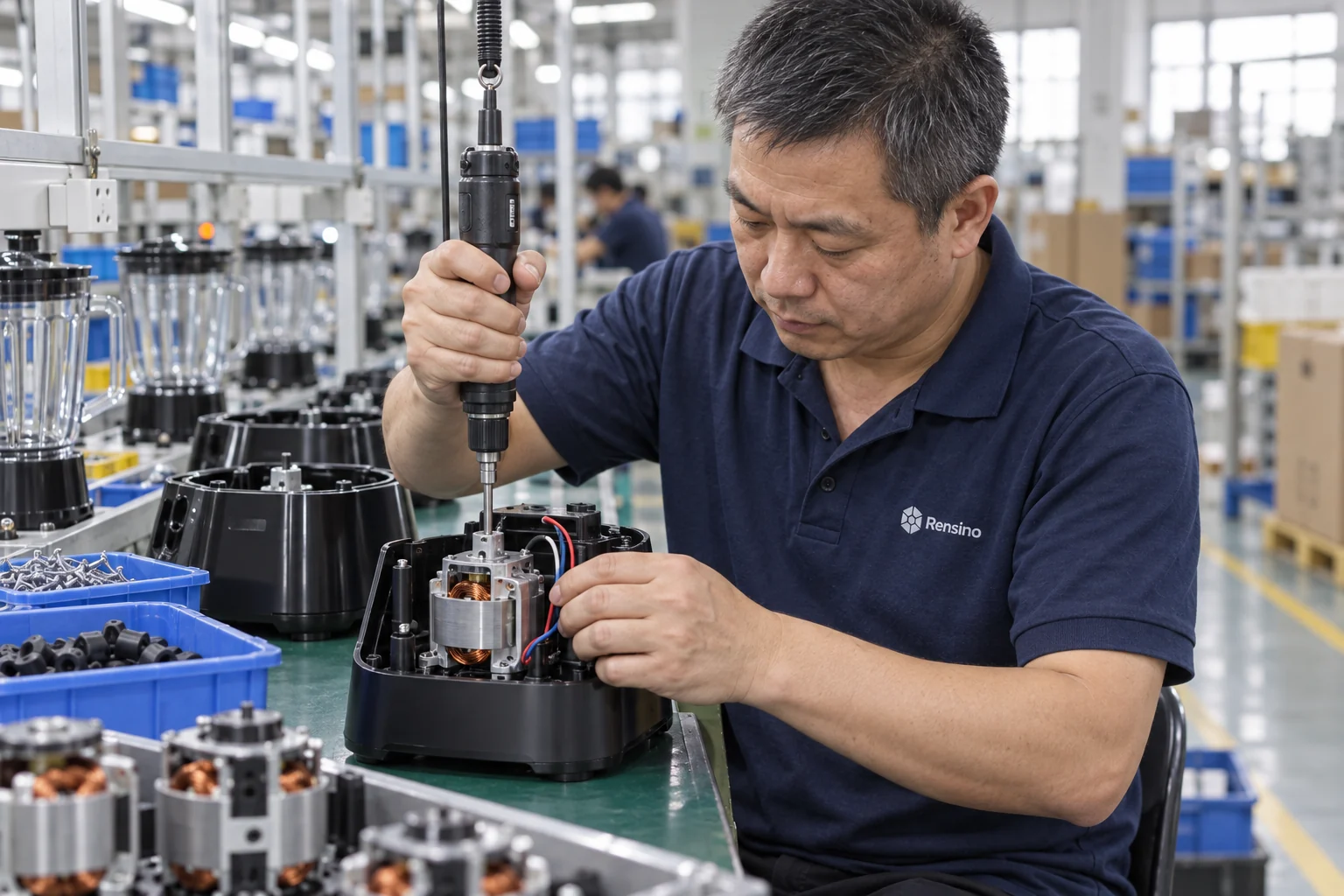 Blender motor installation
